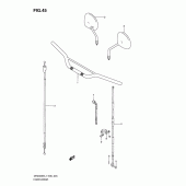 Схема узла: Руль & Тросики (Dr200sel1 e6) для Suzuki DR200 DR200SE