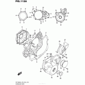 Схема узла: Крышки картера для Suzuki DR-Z400 DR-Z400S