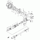 Схема вузла: Редуктор & Карданний вал Suzuki VS800 Intruder 800