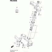 Схема вузла: Рульова траверса для Suzuki GSX-R750