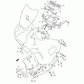 Схема вузла: Кріплення обтічників для Suzuki GSX750 Katana