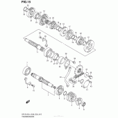 Схема вузла: Transmission (Dr-Z125L4 E33) для Suzuki DR-Z125 DR-Z125L
