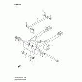 Схема узла: Задний рычаг подвески для Suzuki EN125