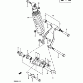 Схема вузла: Важіль прогресії для Suzuki DR650 DR650R