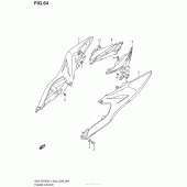 Схема вузла: Бічні панелі для Suzuki GSX-R1000