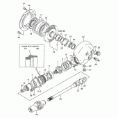 Схема вузла: Редуктор & Карданний вал Suzuki VS1400 Intruder 1400