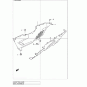 Схема вузла: Нижні молдінги (Спідниці) (Model k1) для Suzuki AN400 Burgman (EU analogue of SkyWave)