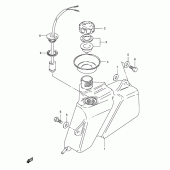 Схема вузла: Бак масляний для Suzuki TS125