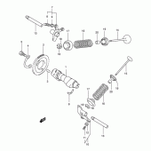 Схема вузла: Розподільний вал & Клапан для Suzuki AN400 Burgman (EU analogue of SkyWave)