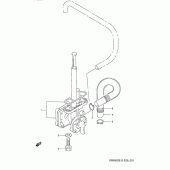 Схема вузла: Паливний кран Suzuki DR650 DR650S