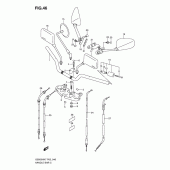 Схема вузла: Кермо & Тросики для Suzuki GS500