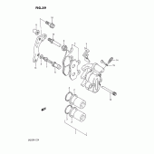 Схема узла: Передний тормозной суппорт для Suzuki DR250