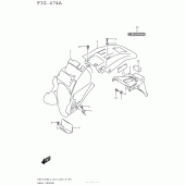 Схема узла: Заднее крыло для Suzuki DR650 DR650SE
