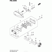 Схема вузла: Задній ліхтар (Стоп-сигнал) (Gsx-R1000L5 E33) для Suzuki GSX-R1000