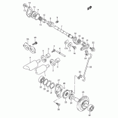 Схема узла: Клапан выхлопа (Model t/v/w/x) для Suzuki RM125