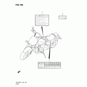 Схема вузла: Інформаційні наклейки (Vzr1800l1 e51) для Suzuki VZR1800 Intruder M1800R/ Boulevard M109R