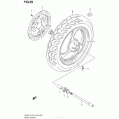 Схема узла: Переднее колесо для Suzuki VZ800 Boulevard M50