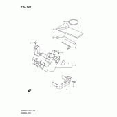 Схема узла: Бардачок & Инструмент (Gsf650sl2 e21) для Suzuki GSF650 Bandit S