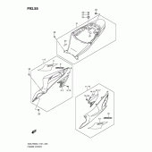 Схема вузла: Бічні панелі для Suzuki GSX-R600