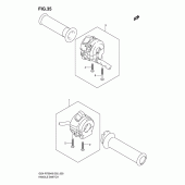 Схема узла: Пульт управления рулевой для Suzuki GSX-R750