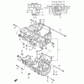 Схема узла: Картер двигателя для Suzuki GSX600 Katana
