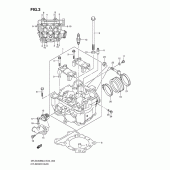 Схема вузла: Головка циліндра Suzuki DR-Z400 DR-Z400SM