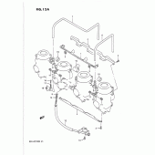 Схема вузла: З'єднувачі карбюратора (See note) для Suzuki GSX-R1100