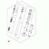 Схема вузла: Передня вилка для Suzuki DL650 V-Strom