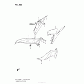 Схема вузла: Бічні панелі для Suzuki GSX-R1000