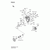 Схема вузла: Водяний насос Suzuki RM-Z250