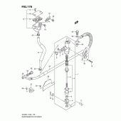 Схема узла: Задний тормозной цилиндр (Dl650l1 e24) для Suzuki DL650 V-Strom