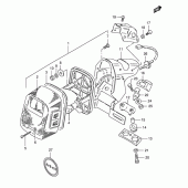 Схема вузла: Задній ліхтар (Стоп-сигнал) (E18) для Suzuki TS125