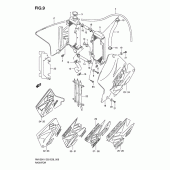 Схема вузла: Радіатор для Suzuki RM125