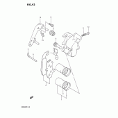 Схема вузла: Передній гальмівний супорт для Suzuki DR650 DR650R