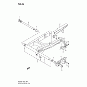 Схема узла: Задний рычаг подвески для Suzuki DL650 V-Strom
