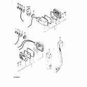 Схема узла: Поворотники (Model x :  e22,  e25) для Suzuki GS1000