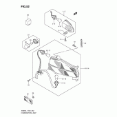 Схема узла: Задний фонарь (Стоп-сигнал) (An650al1 e2) для Suzuki AN650 Burgman (EU analogue of SkyWave)