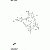 Схема вузла: Задній бризковик для Suzuki VZR1800 Boulevard M109R BOSS