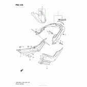 Схема вузла: Rear Fender (Vzr1800Zl4 E03) для Suzuki VZR1800 Boulevard M109R