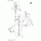 Схема узла: Задний тормозной цилиндр для Suzuki DR-Z400 DR-Z400S