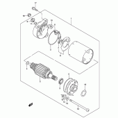 Схема вузла: Електричний стартер для Suzuki GZ250 Marauder
