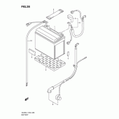 Схема вузла: Акумулятори (Dl650l1 e19) ​​для Suzuki DL650 V-Strom