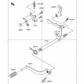 Схема вузла: Перемикач передач для Suzuki DR-Z110