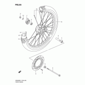 Схема узла: Переднее колесо для Suzuki DR200 DR200SE