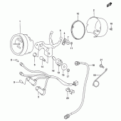 Схема вузла: Спідометр (Model k3) для Suzuki GZ250 Marauder