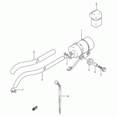 Схема вузла: Паливний насос Suzuki GSX250 Across