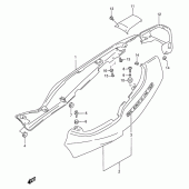 Схема вузла: Бічні панелі (Gsf600st/sut/sv/suv) для Suzuki GSF600 Bandit S