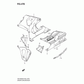 Схема вузла: Нижній обтічник (Gsx-r600xk5) для Suzuki GSX-R600