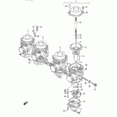 Схема узла: Карбюратор (Model t) для Suzuki GSX600 Katana