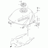 Схема вузла: Паливний бак (Model w) для Suzuki RF900